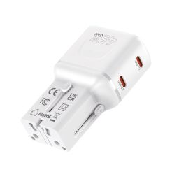 Mobile Origin 45W Travel Adapter EU/US/UK/AU PW26 White