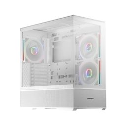 LC Power Gaming 812W Quartz Vision Tempered Glass White