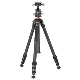 Vanguard VEO 5 264CB-160S Carbon Tripod w/ Dual-Axis Head for Cameras & Smartphones