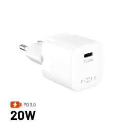 FIXED Mini USB-C Reise-Ladegerät 20W White