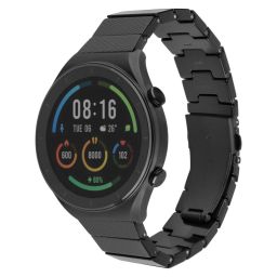 FIXED Műbőr szíj Quick Release 20mm okosórához, fekete