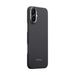Pitaka Ultra-Slim Case for iPhone 16 Plus Black/Grey Twill