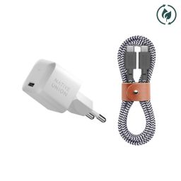 Native Union USB-C Fast GaN Charger 30W + USB-C Cable Zebra