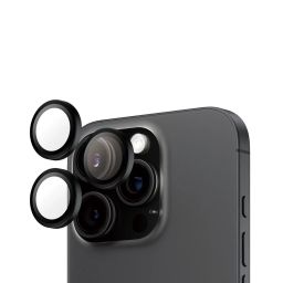 PanzerGlass Hoops Black Camera Lens Protector for iPhone 16 Pro/ Pro Max