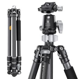 K&F Concept Professional Camera Tripod Capacity 12KG/26.2lbs with 30mm Metal Ball