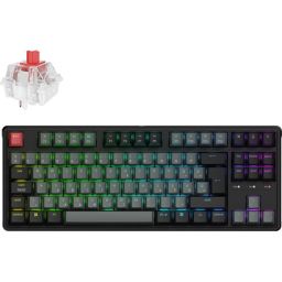Keychron C3 Pro 8K USB magyar Super Red mechanikus billentyűzet fekete