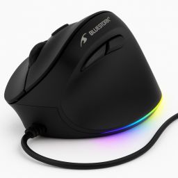 Bluestork M-W-ERGO-LUMI RGB Mouse Black