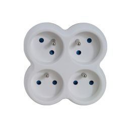 Esperanza Hálózati Elosztó 4DIN Fali White/Grey