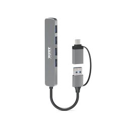 Port Designs 4-portos USB2.0 HUB Silver