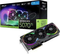 PNY GeForce RTX5070TI 16GB DDR7 EPIC-X RGB TRIPLE FAN PLUS OC