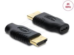 DeLock USB Type-C to HDMI 4K 60Hz adapter Black