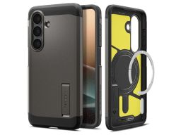 Spigen Tough Armor MagSafe case for Samsung Galaxy S26 Gunmetal