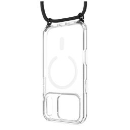FIXED Nyakbaakasztható MagPure tok Apple iPhone 17 Pro telefonhoz, fekete
