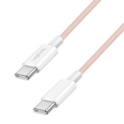 Logilink Logilink USB 2.0 Type-C C/M to C/M 60W cable 0,5m Pink