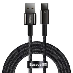Baseus Tungsten Gold USB-A - USB-C 100W Cable 2m Black