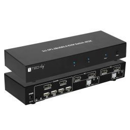 TECHLY  IDATA DP-KVM2 2-Port DisplayPort1.2 Dual-Monitor KVM Switch