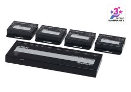 ATEN VS1824KIT 4-Port 4K HDMI Cat 6 Splitter with Receivers