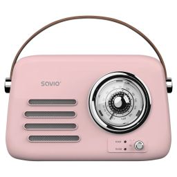 Savio RS-03 Portable Radio Pink