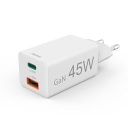 Hama Fast Charger GaN Mini Charger 45W White
