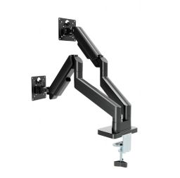 Gembird Desk mounted adjustable double monitor arm 17