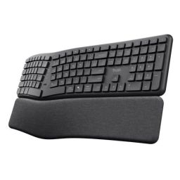 Trust Keyra Ergonomic multidevice Wireless Keyboard Black US