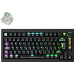 Keychron Lemokey L5 HE USB magyar gaming Lemokey Lime Magnetic mechanikus billentyűzet fekete (Bontott!)