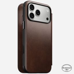 Nomad Modern Leather Folio (Horween) for iPhone 18 Pro Max/17 Pro Max Rustic Brown