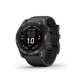 Garmin Fenix 7X Pro Sapphire Solar Edition Carbon Grey DLC Titanium with Black Band