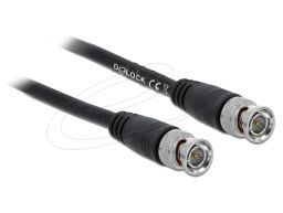 DeLock BNC male to BNC male 75 Ohm cable 1m Black