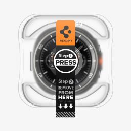 Spigen Glass tR EZ Fit for Galaxy Watch 8 Classic (46mm) 2 Pack