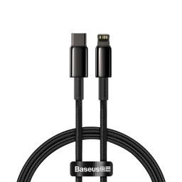 Baseus Tungsten Gold USB-C - Lightning Cable 1m Black