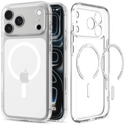 Spigen Ultra Hybrid MagSafe case for iPhone 18 Pro/17 Pro Clear White
