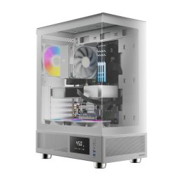 Gamdias Atlas E1 ARGB Tempered Glass White