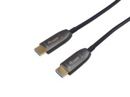 EQuip HDMI 2.1 Active Optic Armored Cable 8K/60Hz 4K/120Hz 48Gbps 25m Black