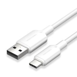 Vention USB 2.0 A Male to C Male 3A PVC Type cable 2m White