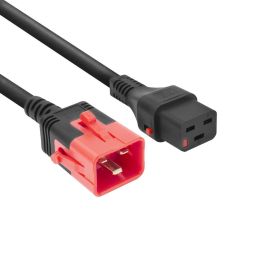 ACT Powercord C19 IEC Lock - C20 IEC Lock Dual Locking 3m Black
