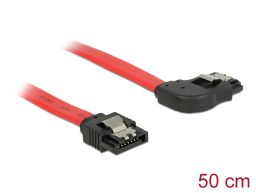 DeLock SATA 6 Gb/s Cable straight to right angled 50cm Red