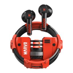 Marvo Quaz Wireless In-Ear Earbuds Black/Red
