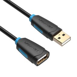 Vention USB-A 2.0/M to USB-A 2.0/F cable 0,5m Black