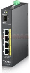 ZyXEL 5-port Gigabit switch: 4x GbE + 1x SFP, PoE (802.3at, 30W), Power budget 1