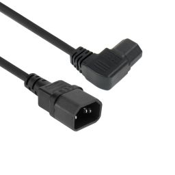 ACT Powercord C14 - C15 (angled left) 2m Black