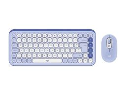 Logitech Pop Icon Wireless Keyboard Combo Lilac/Off White US