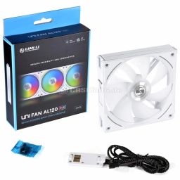 Lian Li UNI FAN AL120 RGB PWM 12cm RGB Fehér Alu