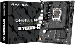 Maxsun Alaplap - Intel MS-CHALLENGER B760M-N D5 V2 s1700 (B760, mATX, 2xDDR5 6000MHz, 3xSATA3, 2xM.2, HDMI, D-sub)