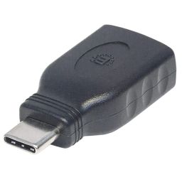 Manhattan USB-C to USB-A Adapter Black