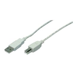 Logilink CU0008 USB 2.0 cable USB-A/M to USB-B/M 3m Grey