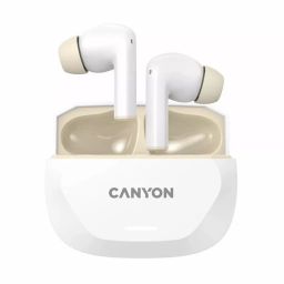 Canyon Hexagon 7 TWS Bluetooth Headset White/Beige