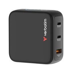 Verbatim Mini GaN Charger with Display 100W 3-Port Black