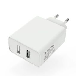 ColorWay AC Charger ColorWay 2USB AUTO ID 4.8A (24W) White