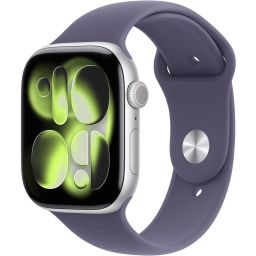 Apple Watch S11 GPS 42mm Silver Aluminium Case with Purple Fog Sport Band S/M
